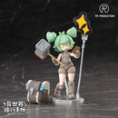 ISEKAI RYOKO NO TECHO PR PRODUCTION SERIES 03 ROOKIE BLACKSMITH HAYLEY SMITH PLASTIC MODEL KIT