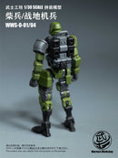 WARRIORS WORKSHOP LOYALTY G ASSIST WWS-0-01/04 MATCH SOLDIER/HUMANOID SOLDIER 1/30 SCALE PLASTIC MODEL KIT (GREEN)