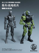 WARRIORS WORKSHOP LOYALTY G ASSIST WWS-0-01/04 MATCH SOLDIER/HUMANOID SOLDIER 1/30 SCALE PLASTIC MODEL KIT (GREEN)
