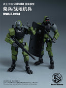 WARRIORS WORKSHOP LOYALTY G ASSIST WWS-0-01/04 MATCH SOLDIER/HUMANOID SOLDIER 1/30 SCALE PLASTIC MODEL KIT (GREEN)