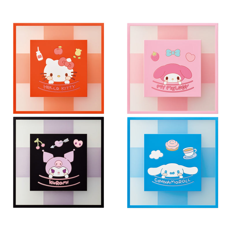 Sanrio Characters Bandai Clear Square Coaster