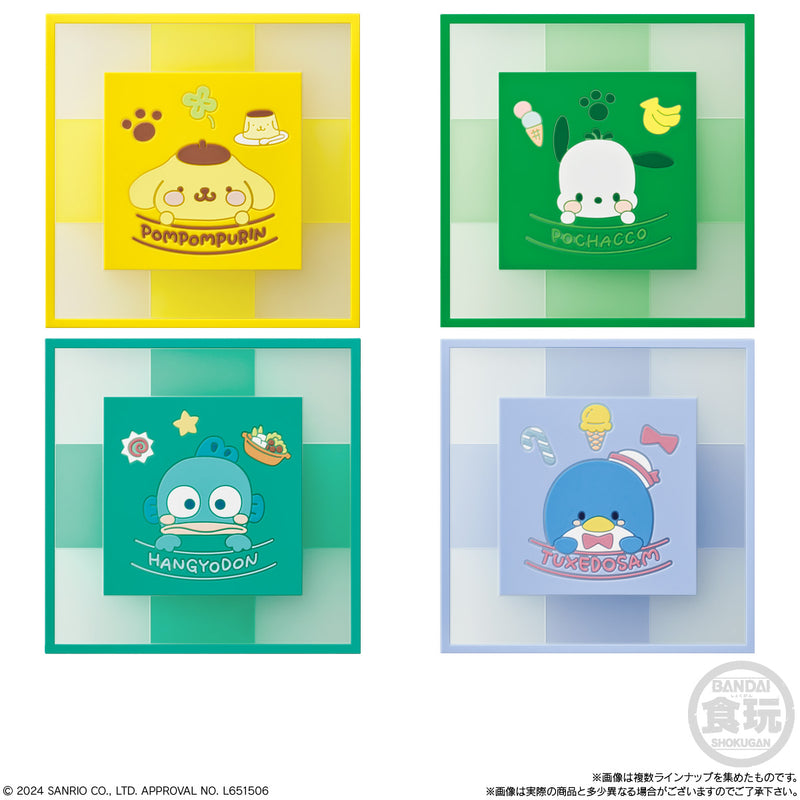 Sanrio Characters Bandai Clear Square Coaster