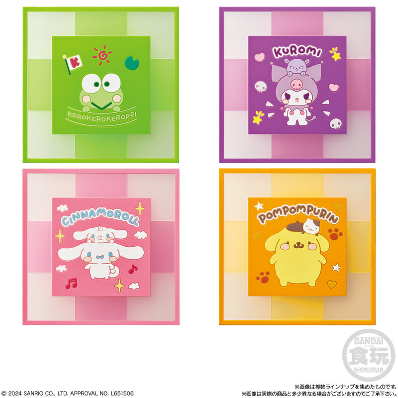 Sanrio Characters Bandai Clear Square Coaster