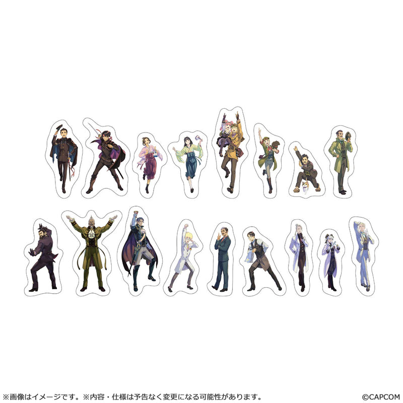 The Great Ace Attorney Capcom -10th Anniversary Banka no Utage- Die-cut Sticker Set