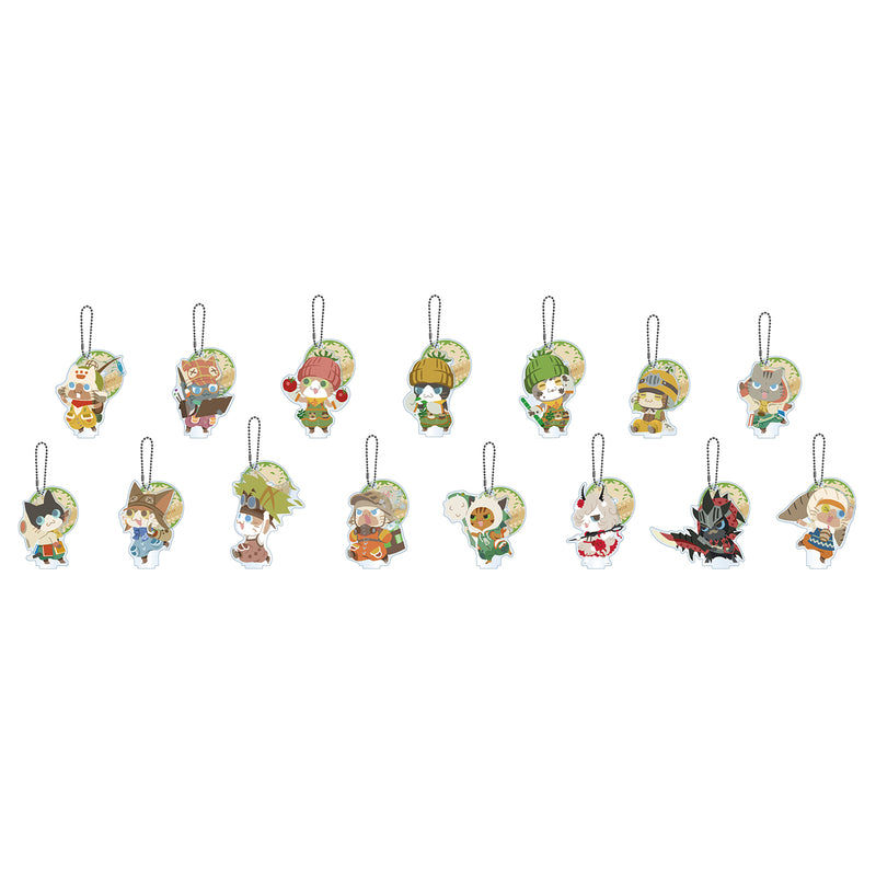 Monster Hunter Wilds Capcom Palico Acrylic Stand Key Chain Collection