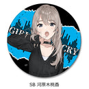 Girls Band Cry Sync Innovation Vol. 2 Leather Badge (Round)