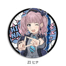 Girls Band Cry Sync Innovation Vol. 5 Leather Badge (Round)