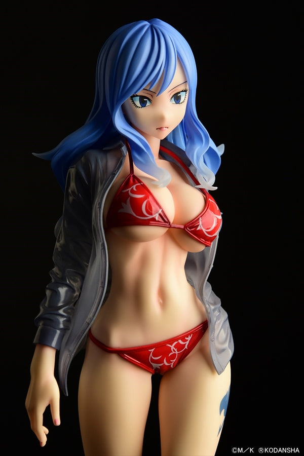 Fairy Tail ORCATOYS Juvia Lockser Gravure Style Red Bikini!! Wet See-t