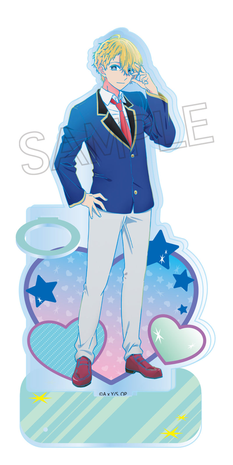 Oshi no Ko Twinkle Vivid Line Acrylic Pen Stand Aqua