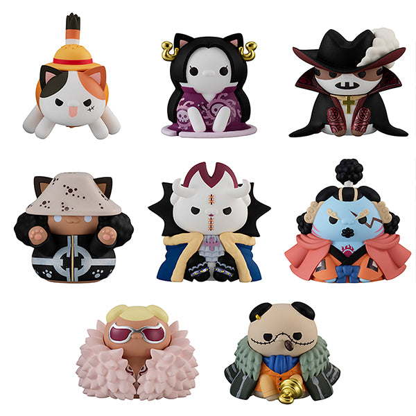 ONE PIECE MEGAHOUSE MEGA CAT PROJECT Nyan Piece Nya-n! Luffy and Seven Warlords of The Sea (Set 8)