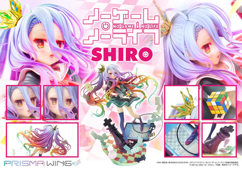 NO GAME NO LIFE Prime 1 Studio PRISMA WING Shiro 1/7 Scale Pre-Painted Figure