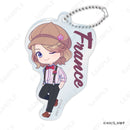 Hetalia World Stars D-techno Acrylic Key Chain -Suspenders Style- (DreCelle Mini)(1-12 Selection)