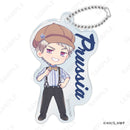Hetalia World Stars D-techno Acrylic Key Chain -Suspenders Style- (DreCelle Mini)(1-12 Selection)