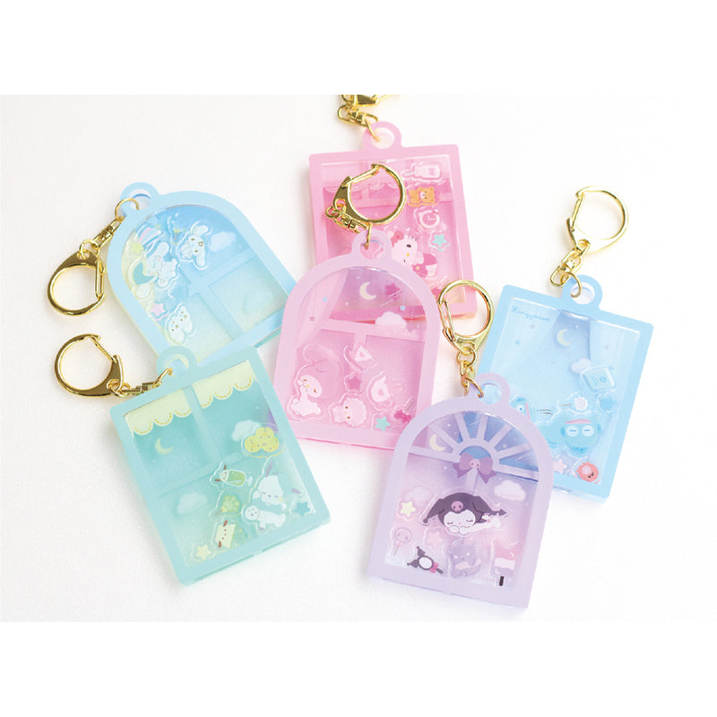 Sanrio Characters Yamano Shigyou Shaka Character Key Chain Window (1-6 selection)