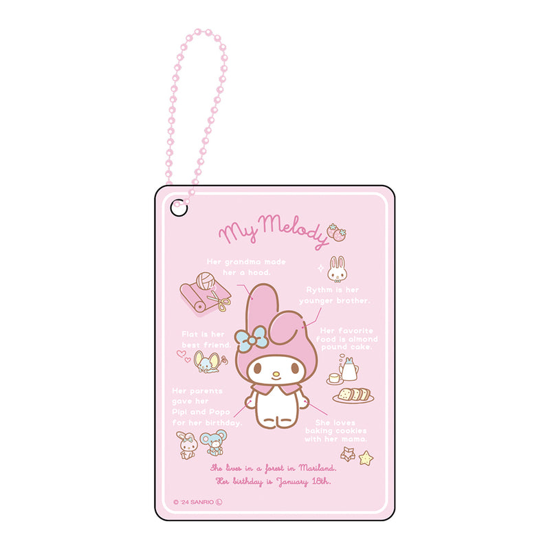 Sanrio Characters Secret Clear Card Key Chain Profile