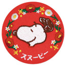 PEANUTS T's Factory SNOOPY (TM) Secret Language of Flowers Embroidery Can Badge