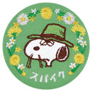 PEANUTS T's Factory SNOOPY (TM) Secret Language of Flowers Embroidery Can Badge