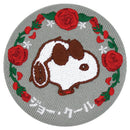 PEANUTS T's Factory SNOOPY (TM) Secret Language of Flowers Embroidery Can Badge