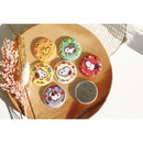 PEANUTS T's Factory SNOOPY (TM) Secret Language of Flowers Embroidery Can Badge
