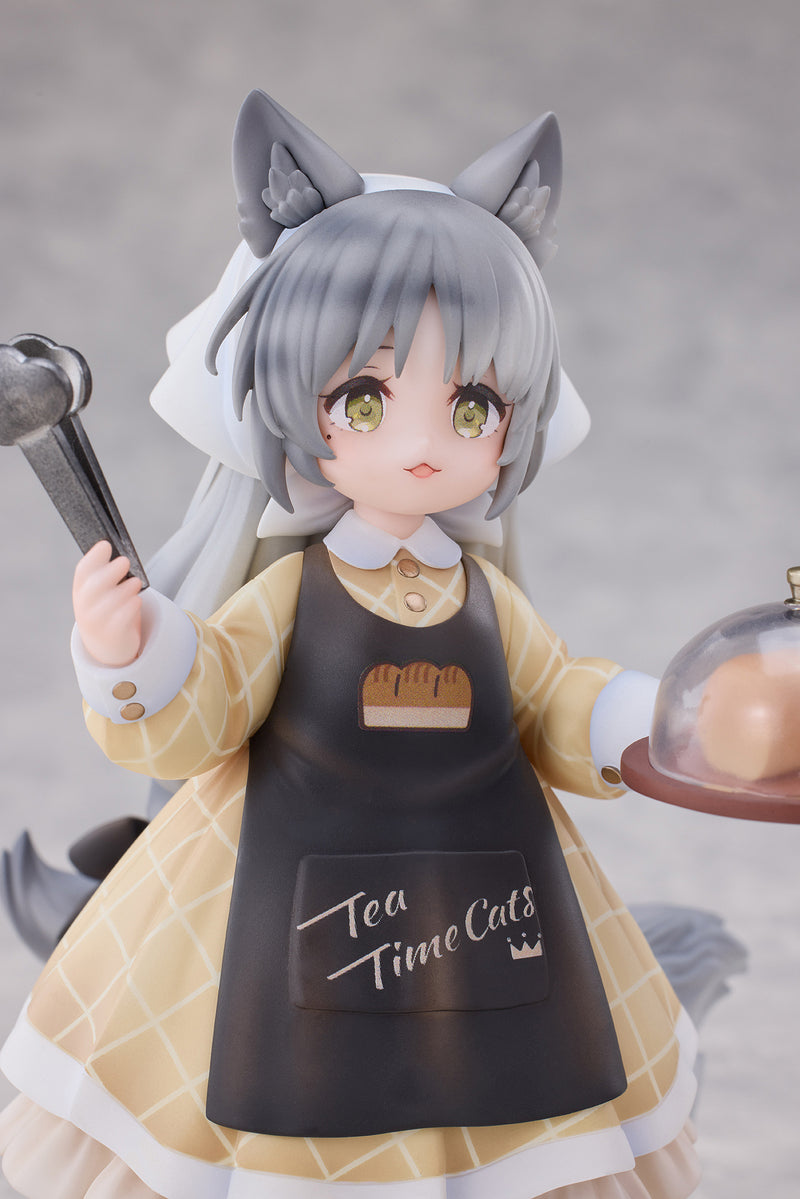 TEA TIME CATS SCENE RIBOSE DLC SERIES CAT TOWN BAKERY STAFF NON-SCALE FIGURINE