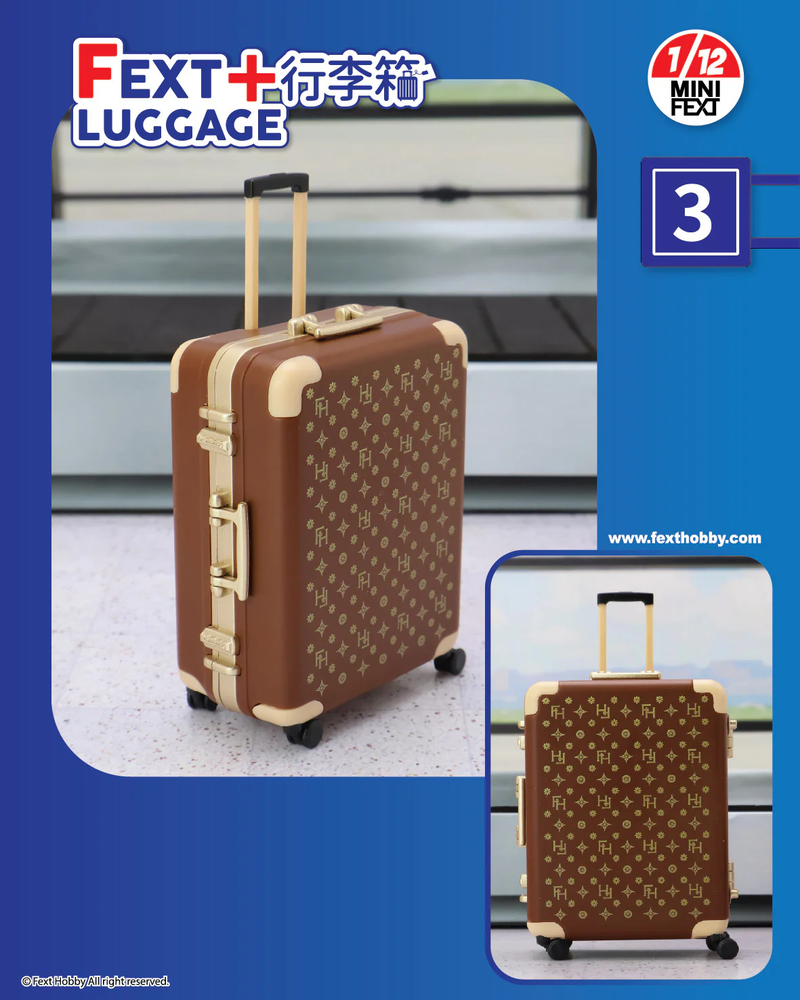 FEXT HOBBY MINI FEXT LUGGAGE SERIES 1/12 SCALE TRADING MINIATURE