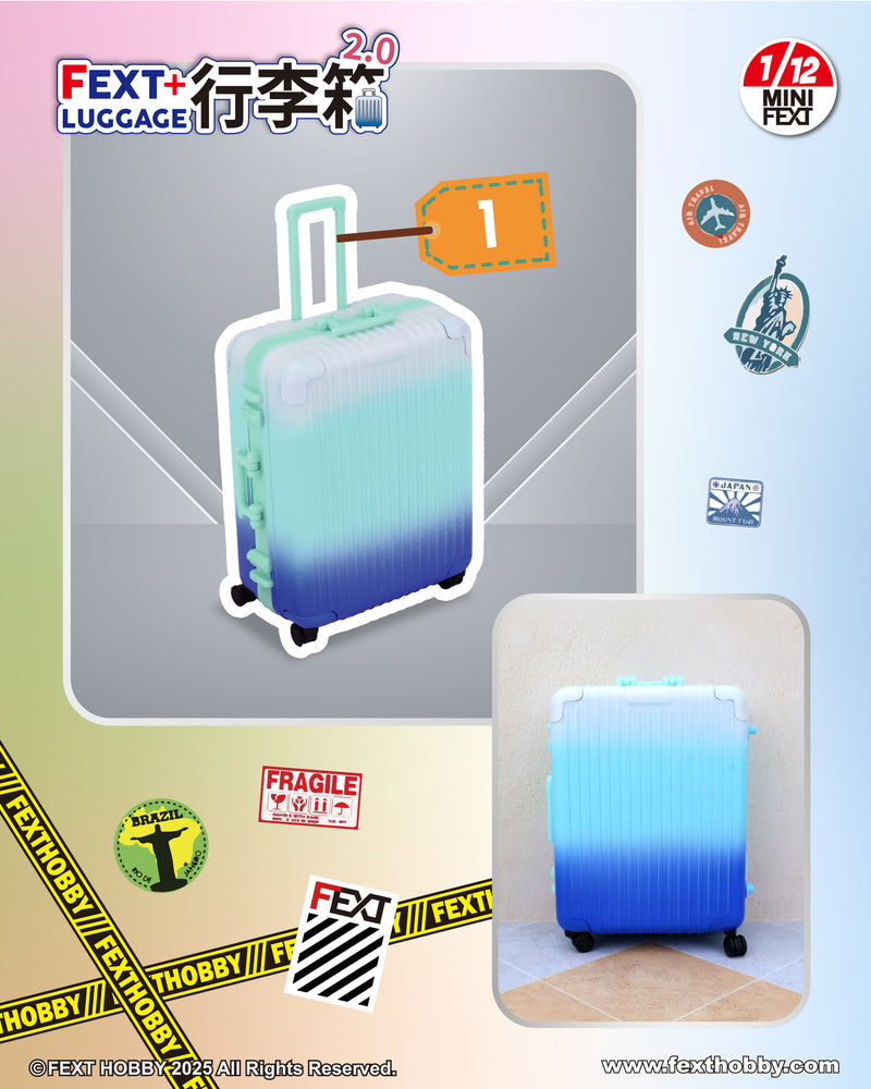 FEXT HOBBY MINI FEXT LUGGAGE 2.0 SERIES 1/12 SCALE TRADING MINIATURE
