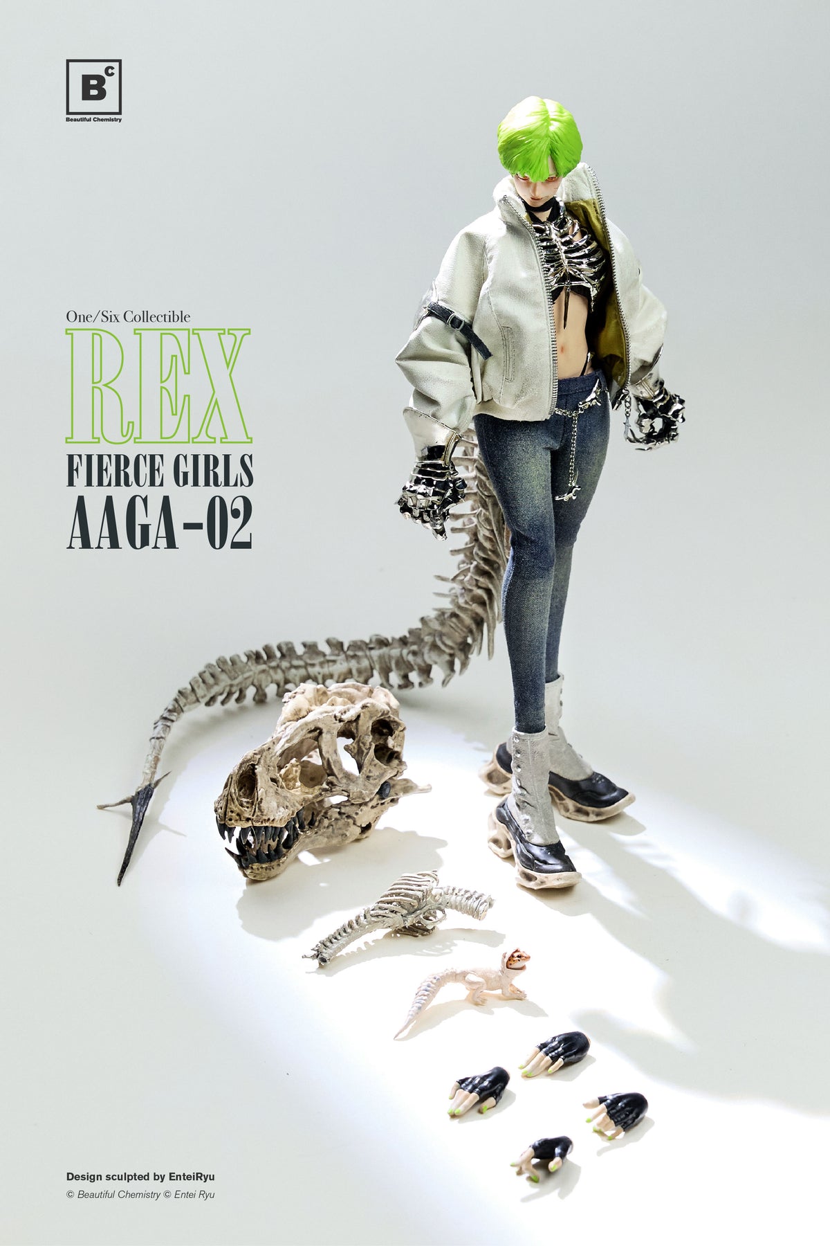 FIERCE GIRLS BEAUTIFUL CHEMISTRY BONEGIRL AAGA-02 GUNNER REX 1/6 SCALE