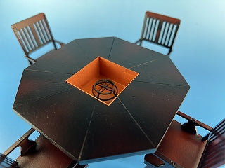 cobaanii mokei 1/12 Octagon Table & Chairs with Irori WZ-028