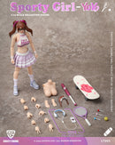 CRAZY FIGURE LT005 SPORTY GIRL YOYO 1/12 SCALE ACTION FIGURE