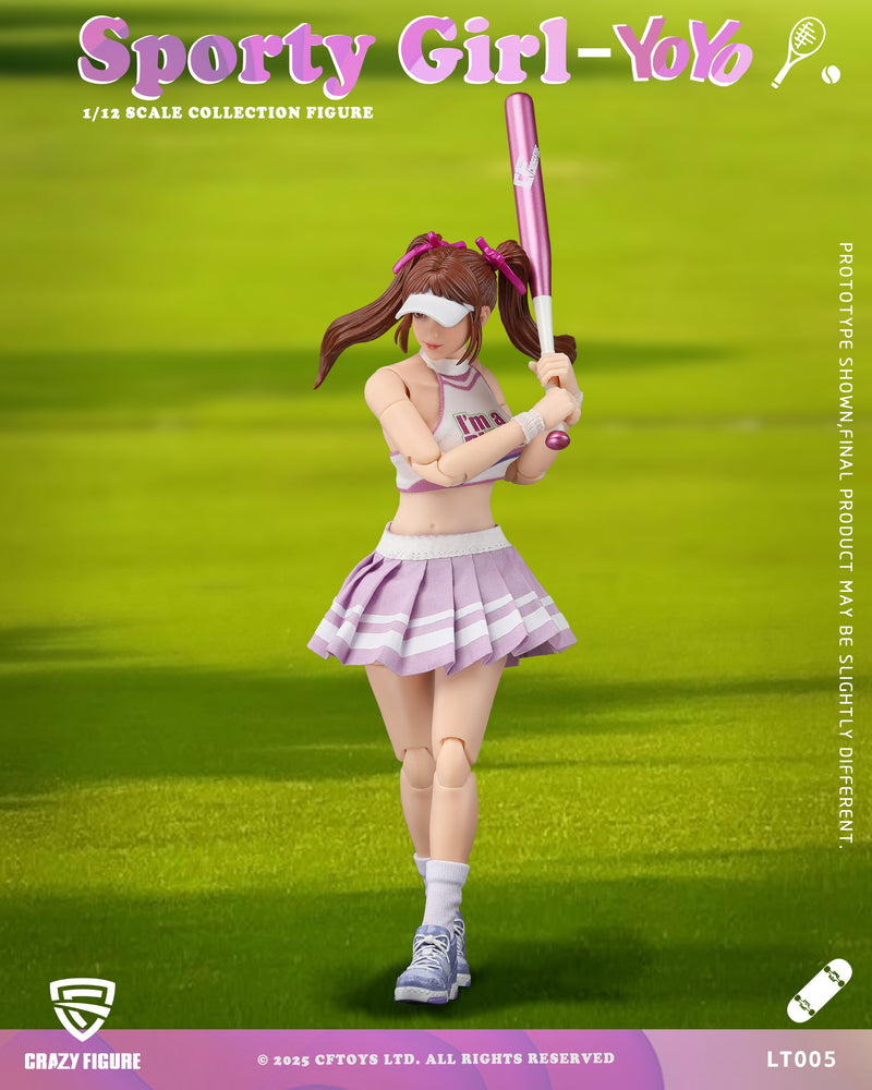 CRAZY FIGURE LT005 SPORTY GIRL YOYO 1/12 SCALE ACTION FIGURE