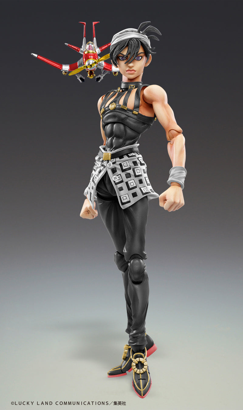 JoJo's Bizarre Adventure -Part V- Medicos Entertainment Super Action Statue Narancia Ghirga & Aerosmith Ver. Black