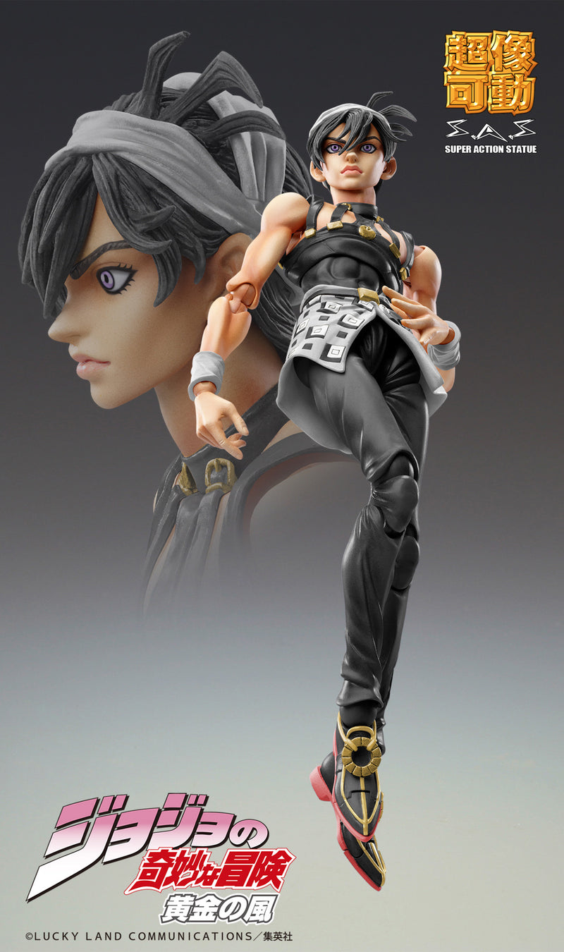 JoJo's Bizarre Adventure -Part V- Medicos Entertainment Super Action Statue Narancia Ghirga & Aerosmith Ver. Black