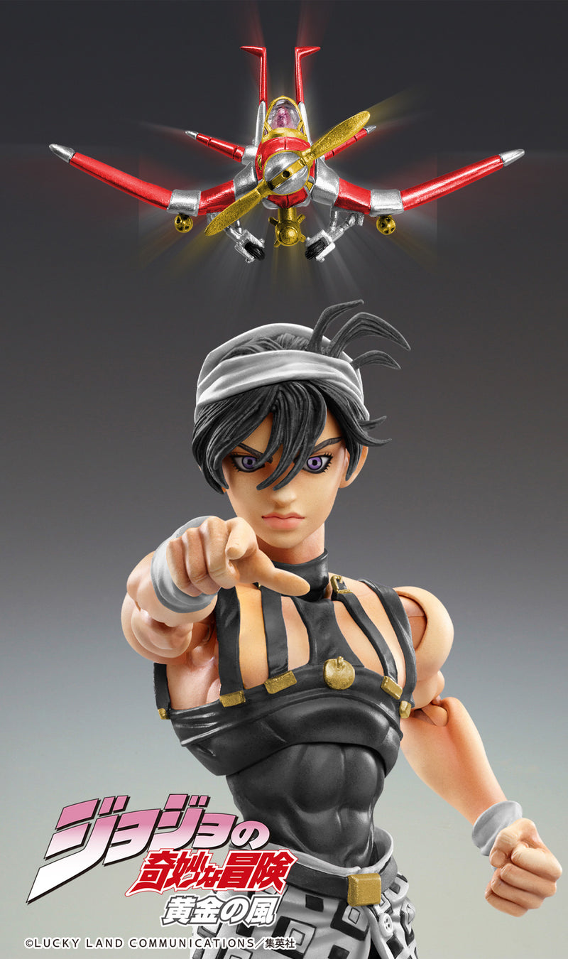 JoJo's Bizarre Adventure -Part V- Medicos Entertainment Super Action Statue Narancia Ghirga & Aerosmith Ver. Black