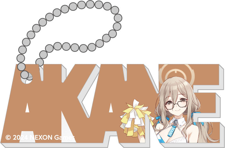 Blue Archive Caravan Trading Original Illustration Acrylic Block Key Chain 3.5th Anniversary POP UP STORE
