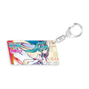 Hatsune Miku Caravan Hatsune Miku Racing Ver. SPA 2025 Cheering Ver. Number Plate Style Key Chain Vol. 2
