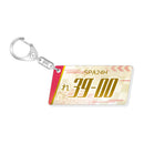 Hatsune Miku Caravan Hatsune Miku Racing Ver. SPA 2025 Cheering Ver. Number Plate Style Key Chain Vol. 2