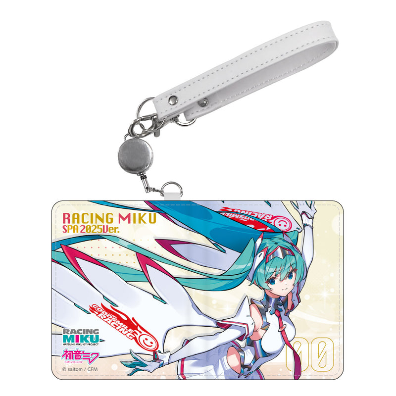Hatsune Miku Caravan Hatsune Miku Racing Ver. SPA 2025 Cheering Ver. Pass Case