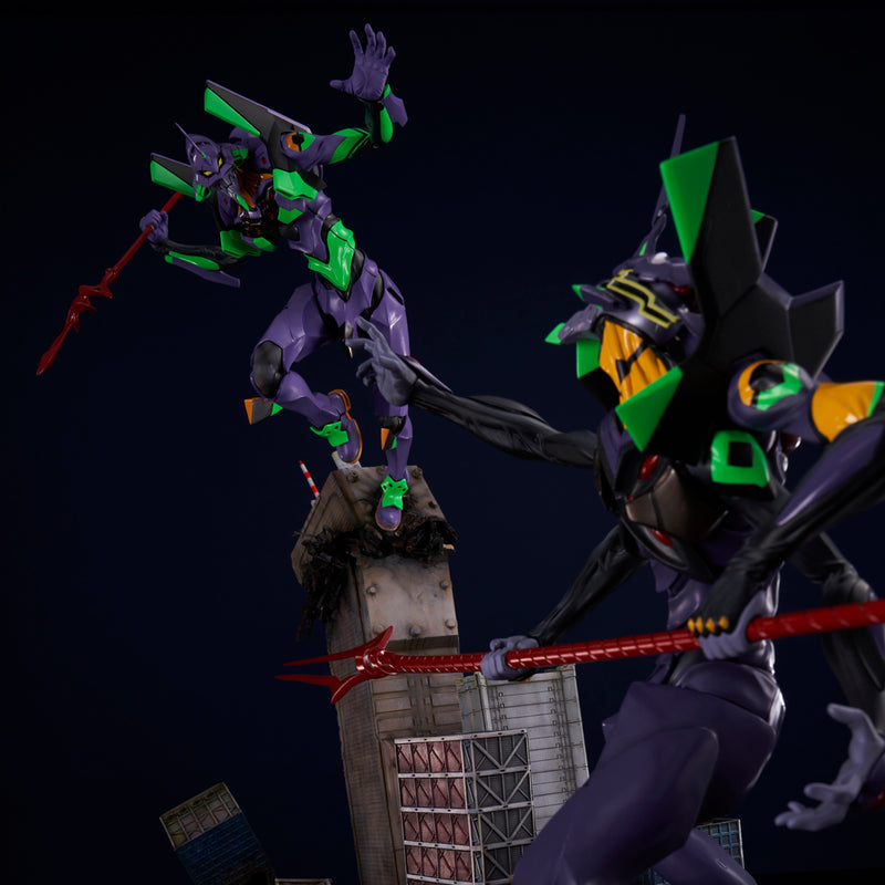 Evangelion: 3.0+1.0 Thrice Upon a Time UNION CREATIVE SCENE SCAPE DIORAMA EVA Unit 01 vs EVA Unit 13