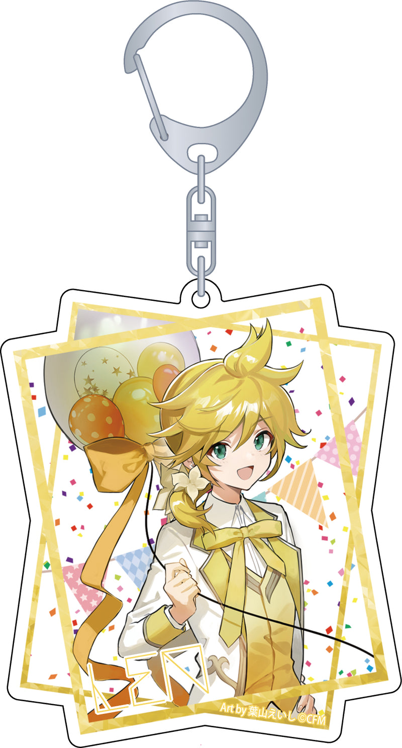 Hatsune Miku Series Movic Acrylic Key Chain Hatsune Miku 16th Birthday Kagamine Len