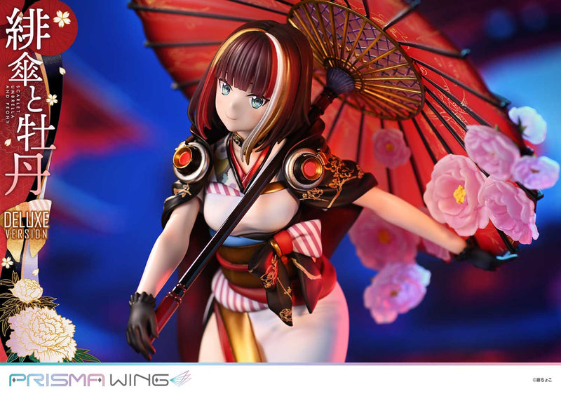 Fuzichoco Original Illustration Prime 1 Studio PRISMA WING Scarlet Umbrella and Peony DX Edition 1/7 Scale Figure