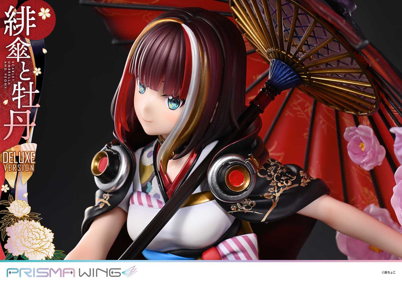 Fuzichoco Original Illustration Prime 1 Studio PRISMA WING Scarlet Umbrella and Peony DX Edition 1/7 Scale Figure