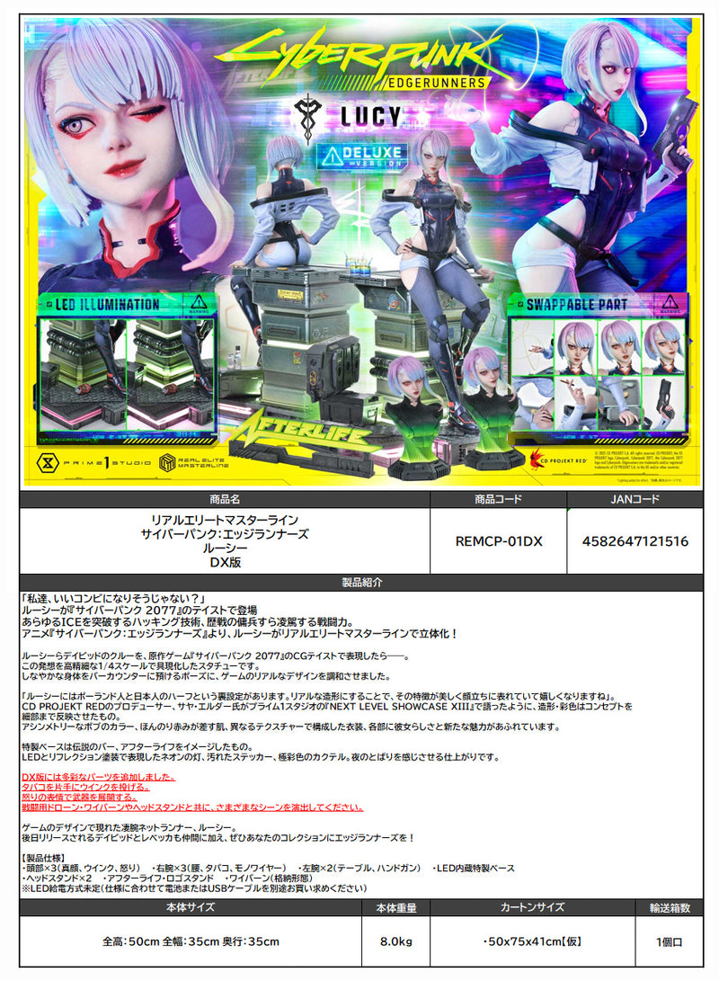 Cyberpunk: Edgerunners Prime 1 Studio Real Elite Masterline Lucy DX Edition