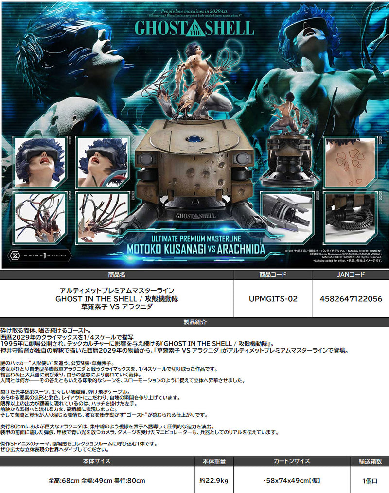 Ghost in the Shell (1995) Prime 1 Studio Ultimate Premium Masterline Kusanagi Motoko VS Arachnida
