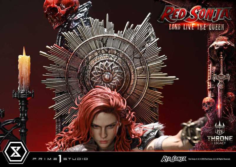 Red Sonja Prime 1 Studio Throne Legacy Red Sonja Long Live The Queen