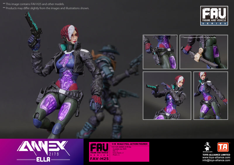 ANNEX2179 TOYS ALLIANCE LIMITED SERIES 1/18 SCALE FAV-H25 ELLA