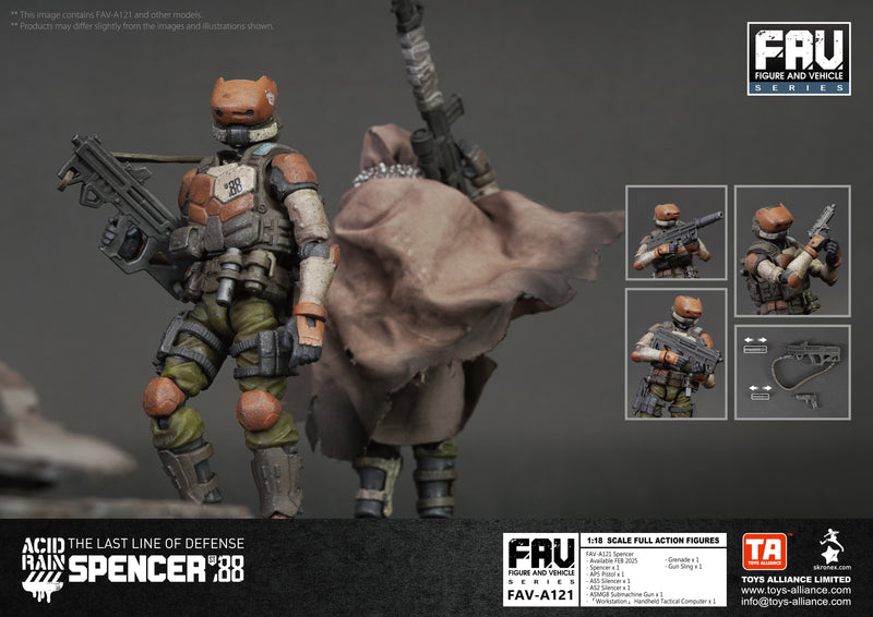 ACID RAIN TOYS ALLIANCE LIMITED 1/18 SCALE FAV-A121 SPENCER