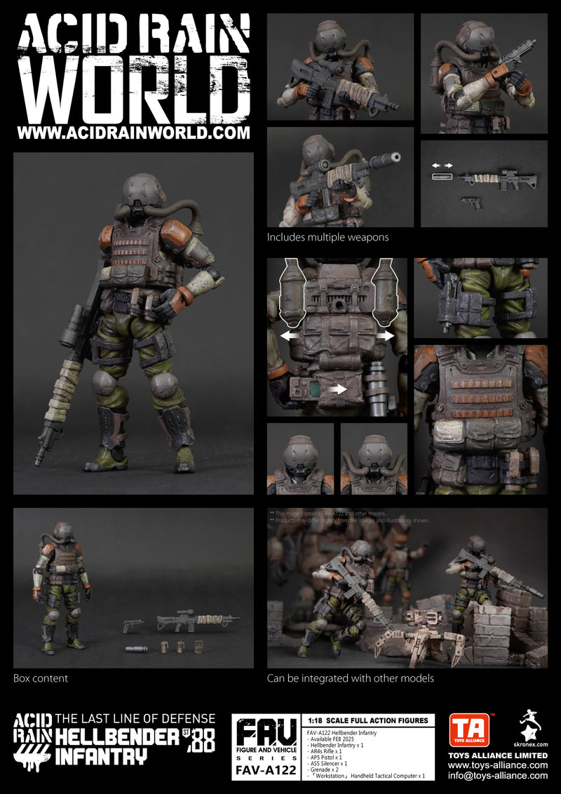 ACID RAIN TOYS ALLIANCE LIMITED 1/18 SCALE FAV-A122 HELLBENDER INFANT