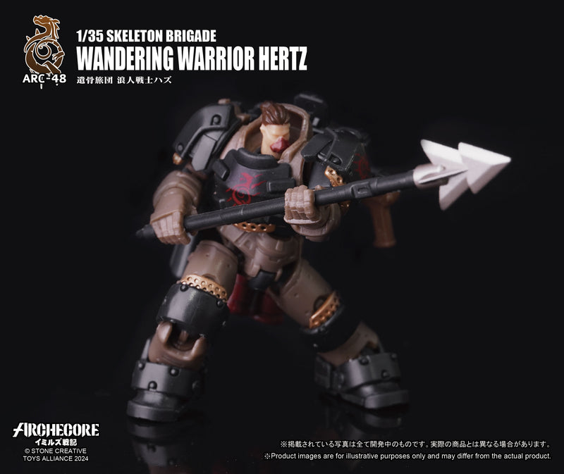 ARCHECORE SAGA OF YMIRUS TOYS ALLIANCE LIMITED ARC-48 1/35 SCALE SKELETON BRIGADE WANDERING WARRIOR HERTZ
