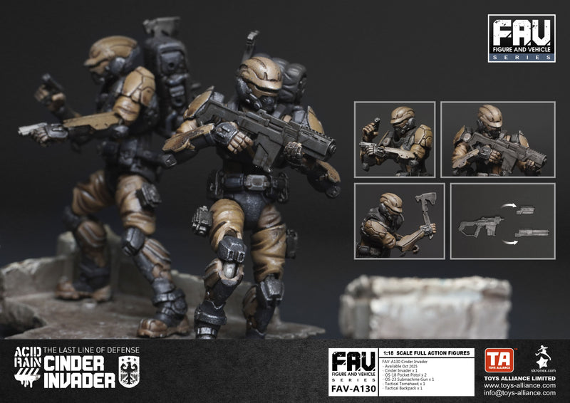 ACID RAIN TOYS ALLIANCE LIMITED 1/18 SCALE FAV-A130 CINDER INVADER