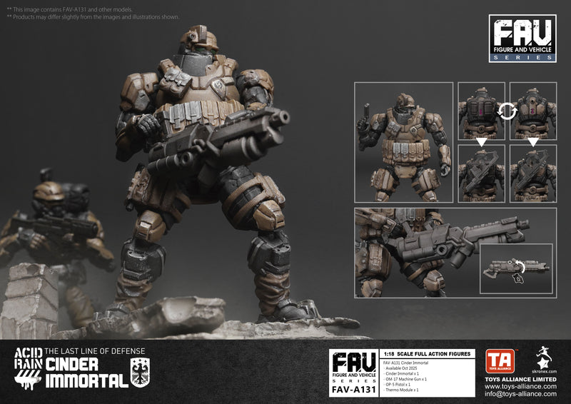 ACID RAIN TOYS ALLIANCE LIMITED 1/18 SCALE FAV-A131 CINDER IMMORTAL